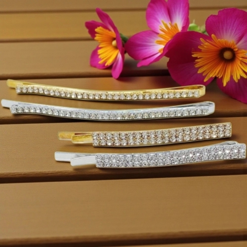 A Set Of Four Hair Pins - Picture 2 of 2